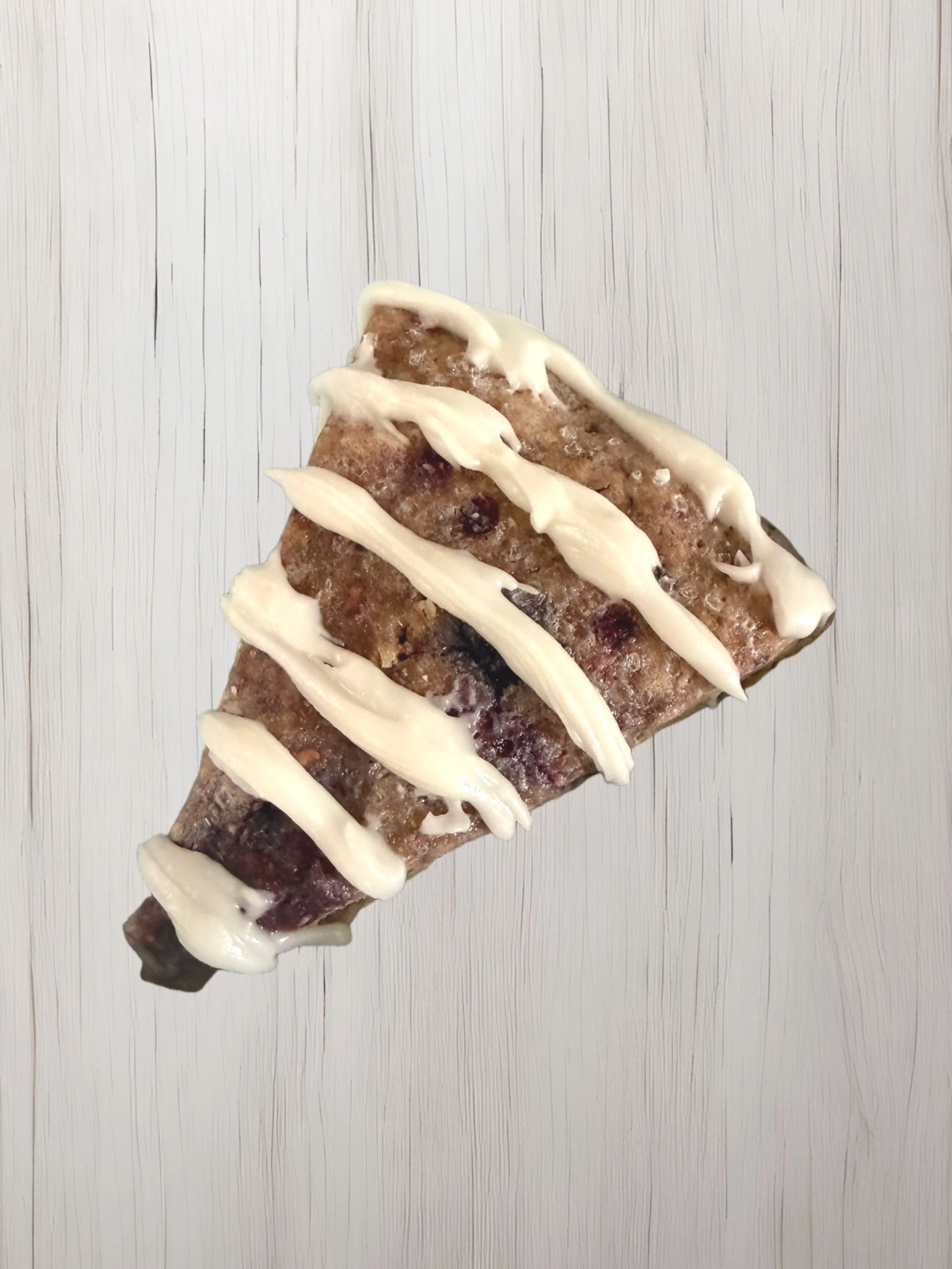 Triple Berry Protein Scone with Lemon Glaze