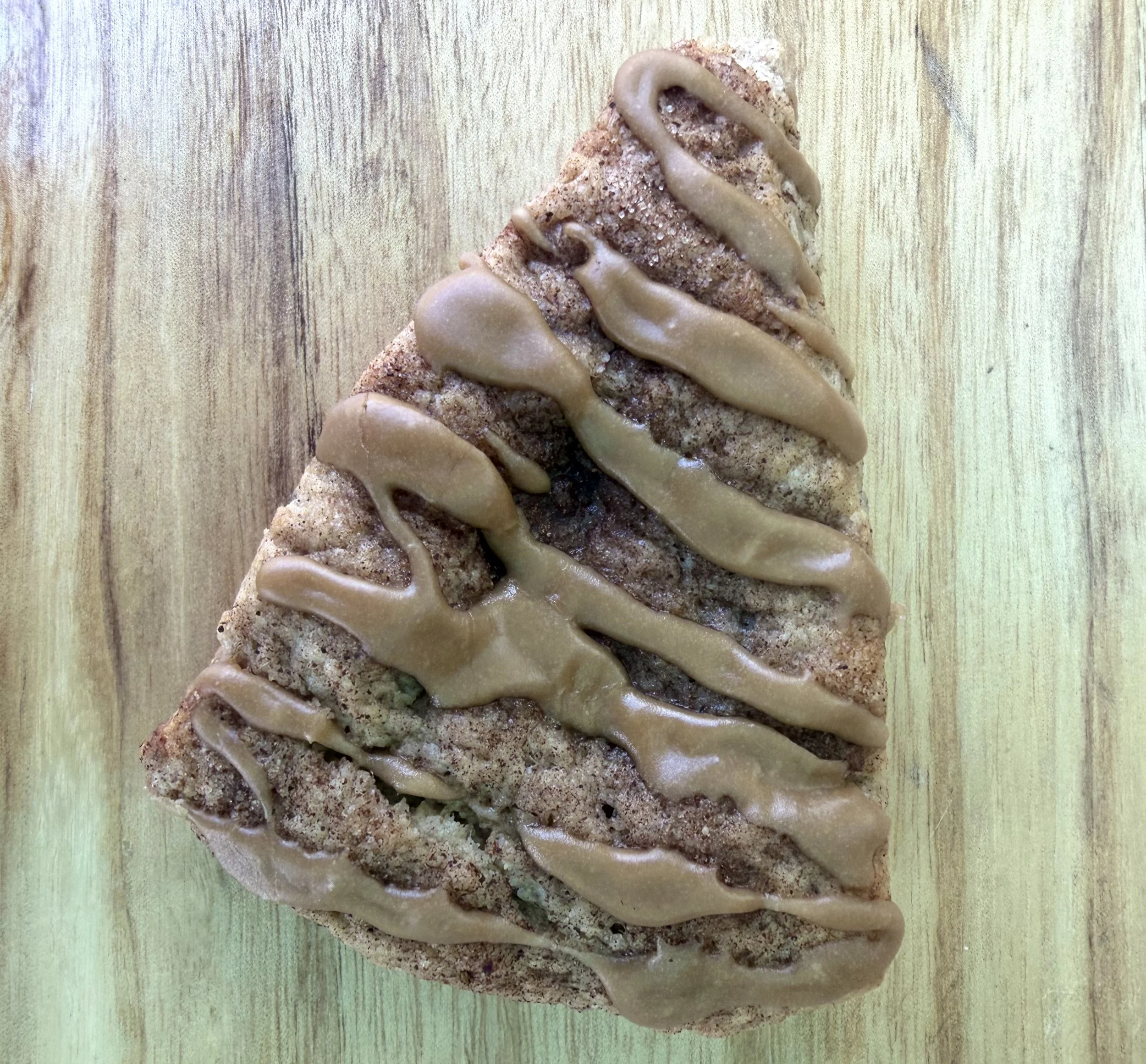 Maple Banana Scone with Espresso Glaze