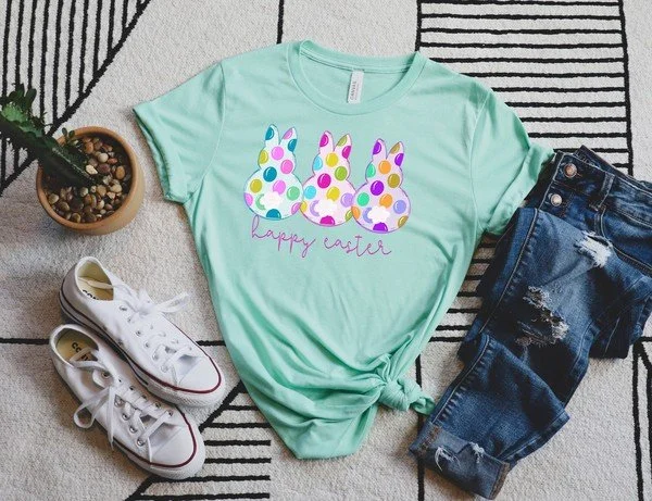Polka Dot Easter Bunny Tee