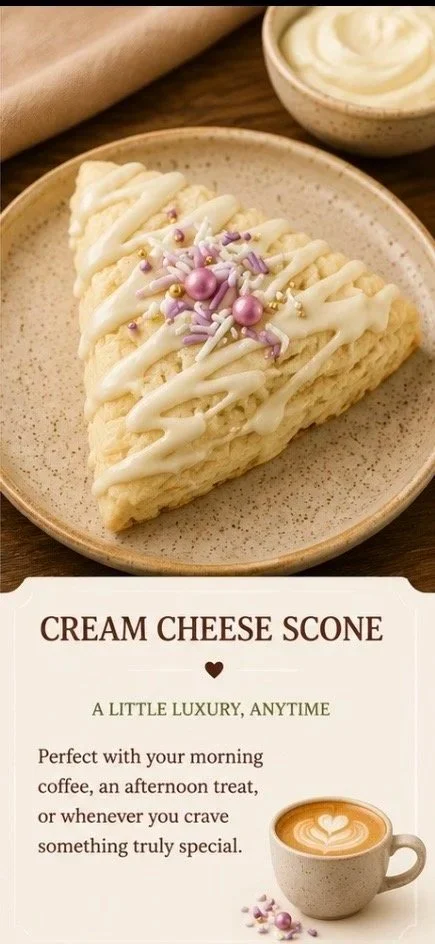 Cream Cheese Scone with Glaze