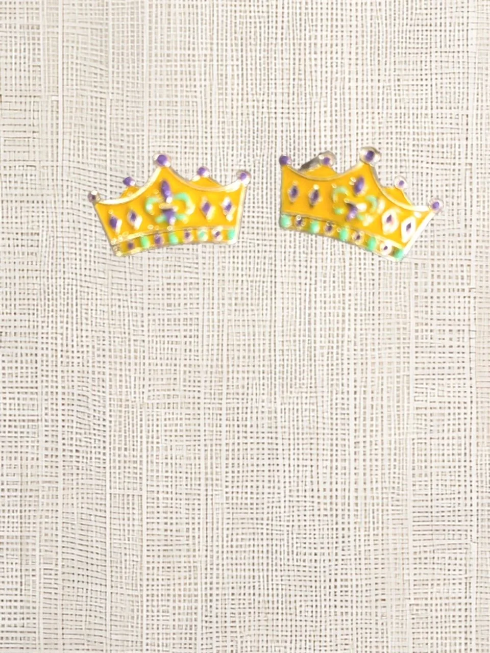 Regal Crown Post Earrings