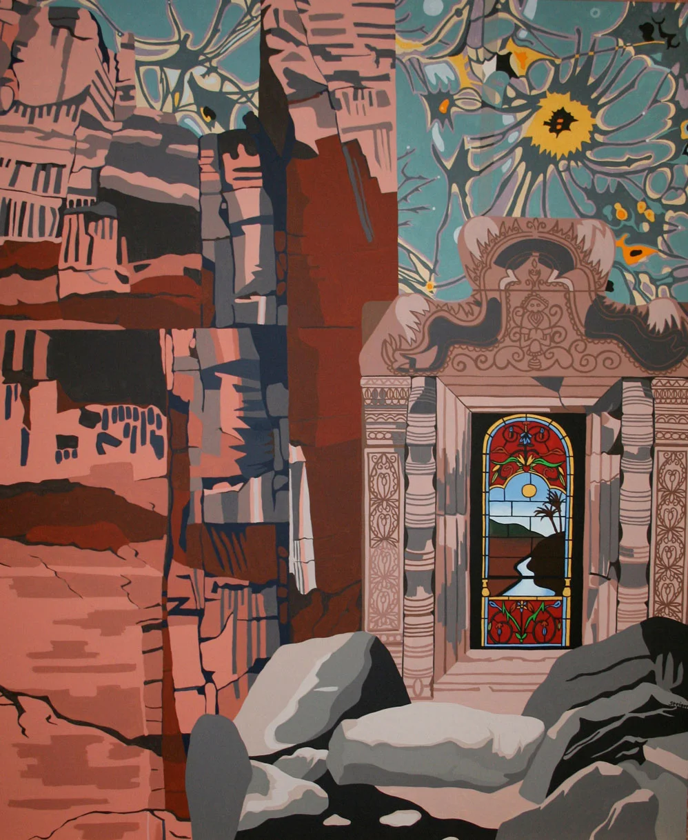 God's Portal, acrylic on canvas, 72" x 60", 2009