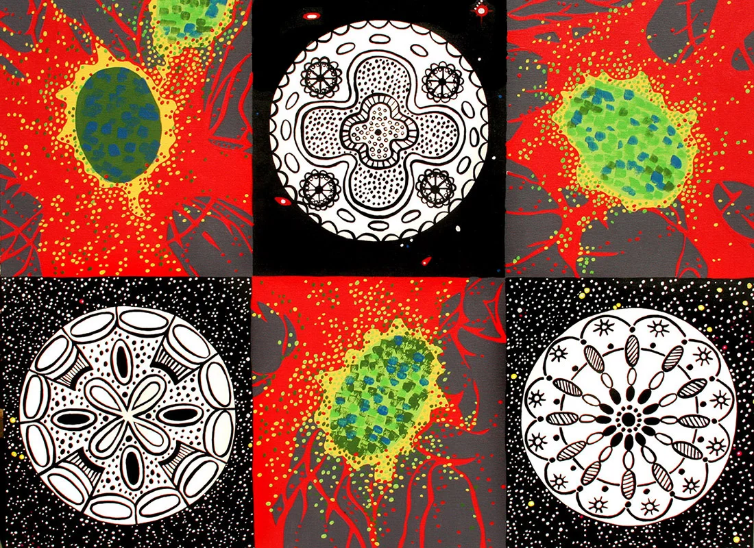 Micro / Macro, acrylic on canvas, 30" x 40", 2008