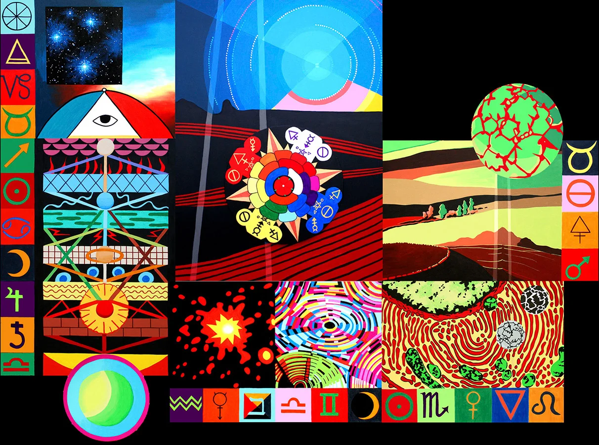 Alchemy of Nature, acrylic on canvas, 72.5" x 102.5", 2007