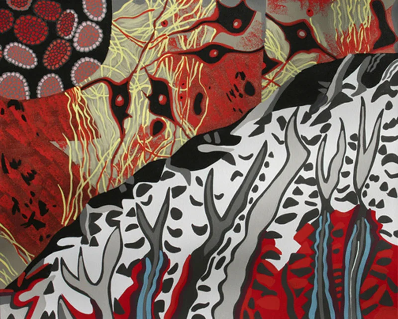 Fire and Ice II, acrylic on canvas, 24" x 30", 2007