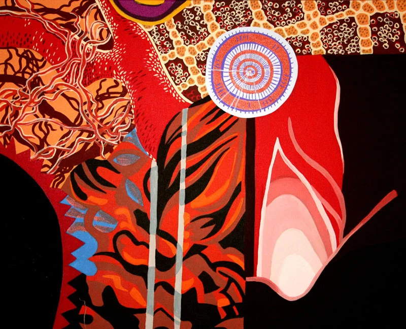 Tangled Web We Weave, acrylic on canvas, 24" x 30", 2007