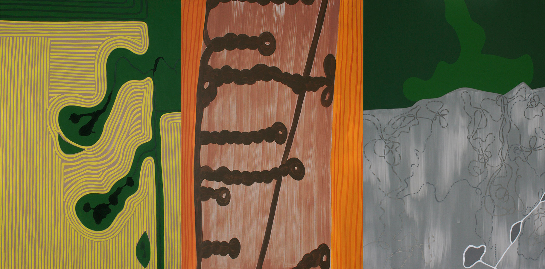Air Patterns, acrylic on canvas, 60" x 120", 2006