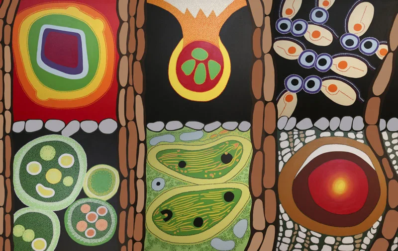 Invisible Universe, acrylic on canvas, 72" x 108", 2004
