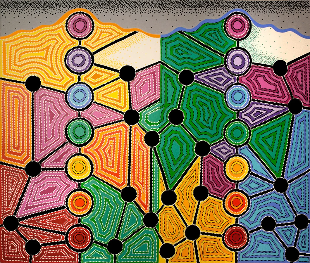 Color Therapy: Before and After, acrylic on canvas, 60" x 72", 2003