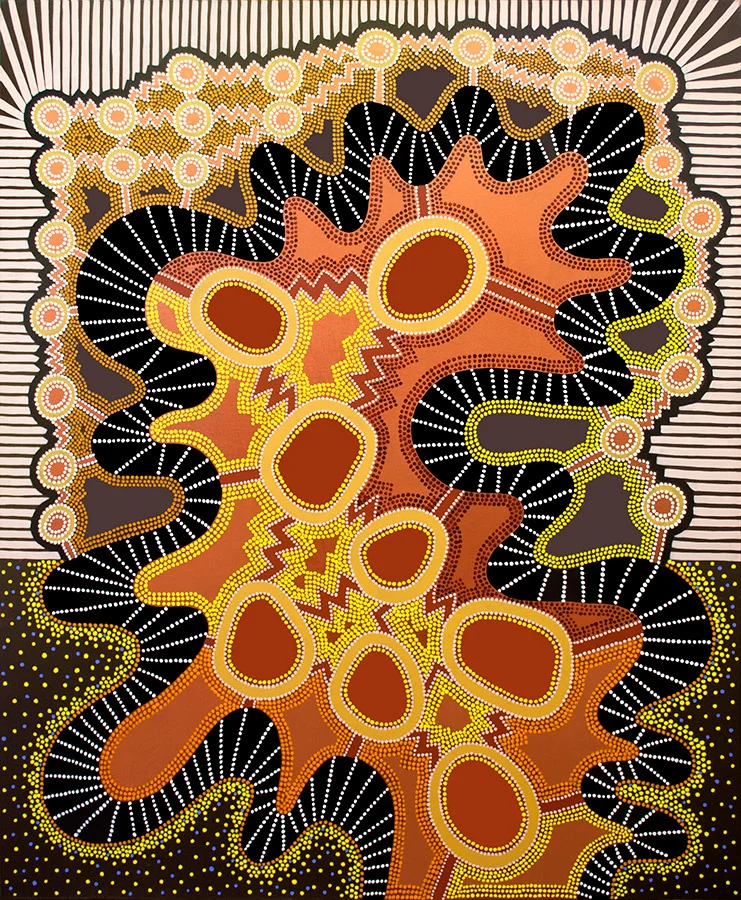 Energy #1, acrylic on canvas, 72" x 60", 2003