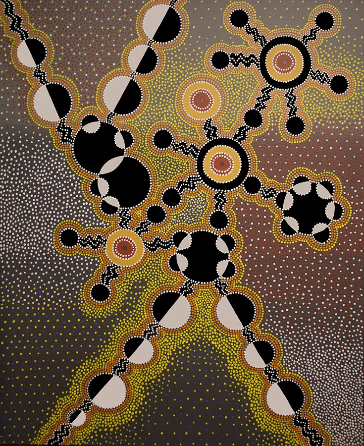 Barcelona, acrylic on canvas, 60" x 48", 2001