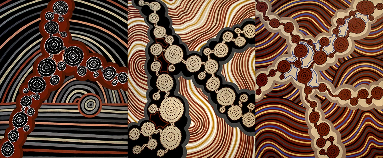 Black White Red, acrylic on canvas, 60" x 144", 1999