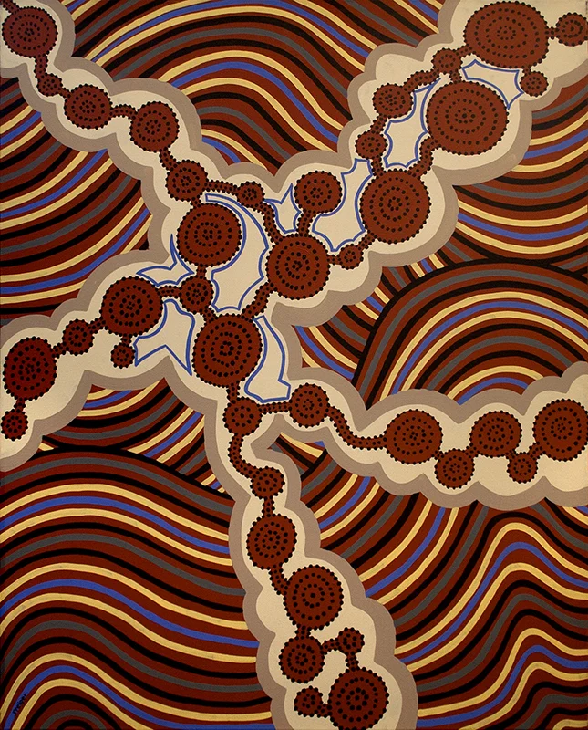 Red, acrylic on canvas, 60" x 48", 1999