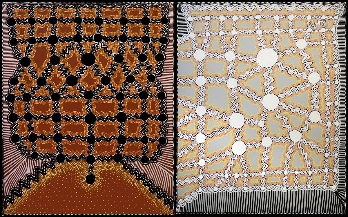 Yin Yang, acrylic on canvas, 60" x 96", 2000