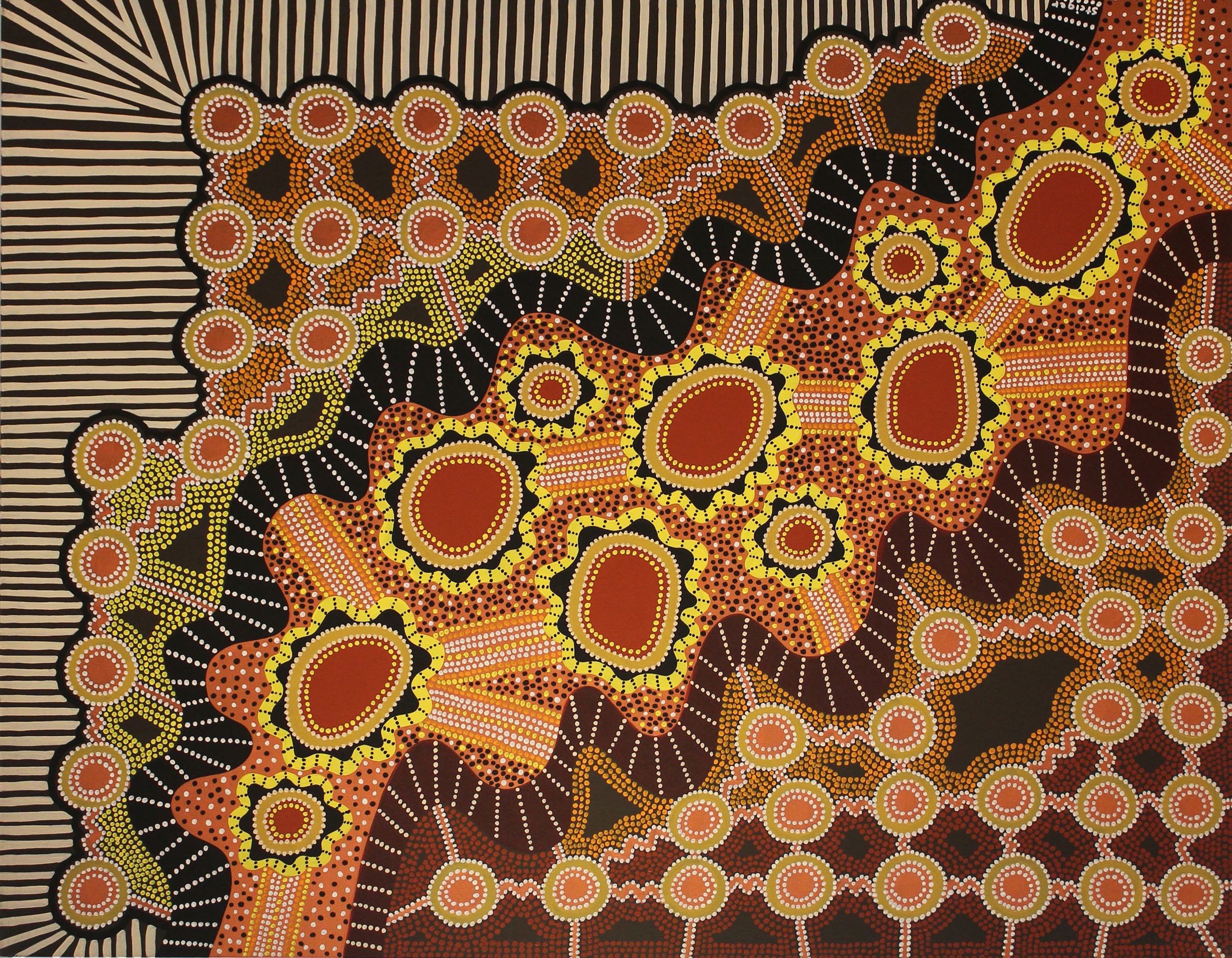 Energy Moving through Energy, acrylic on canvas, 48" x 60", 2003