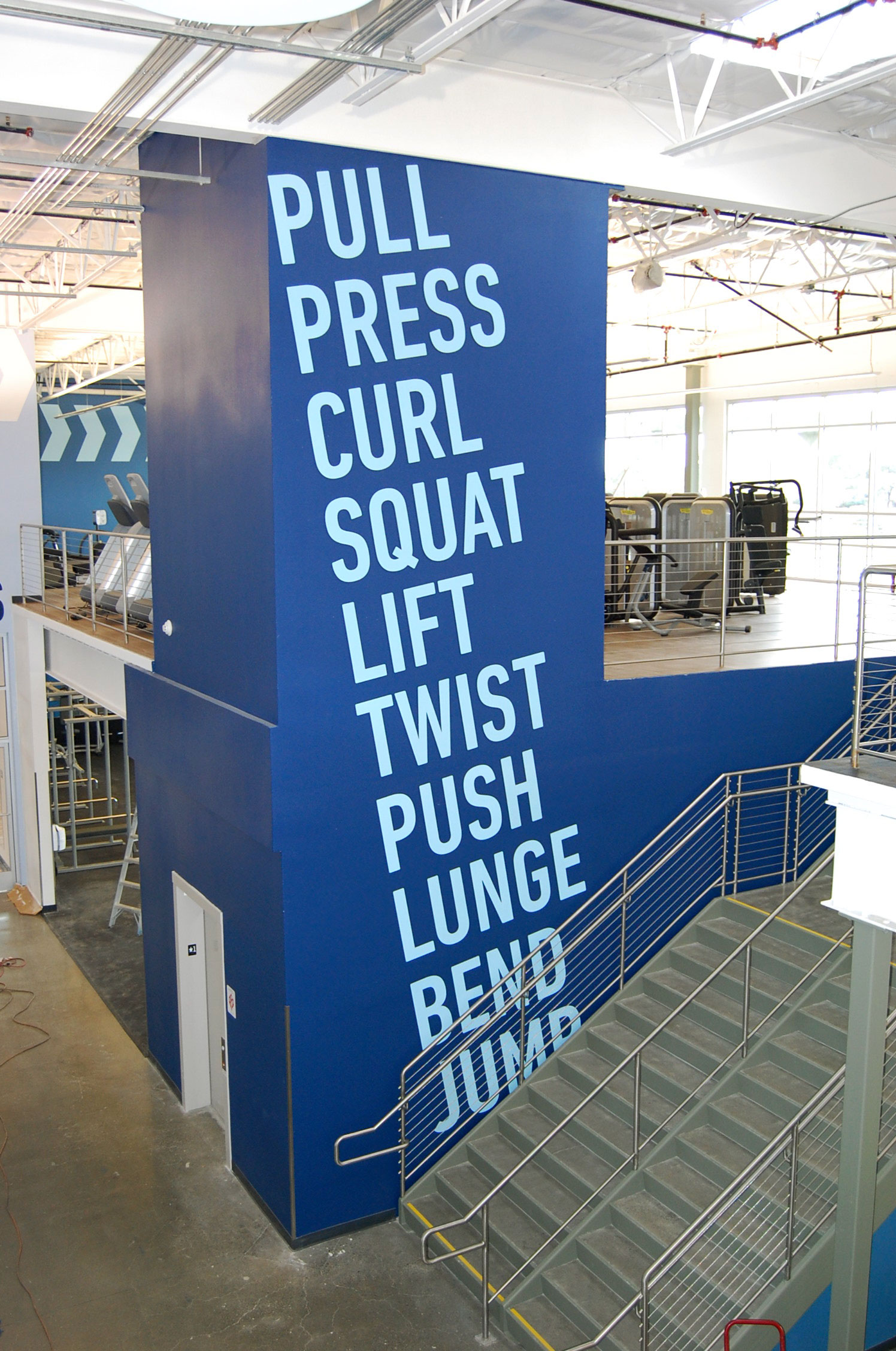 Created this "Word Wall" as an oversized decorative and motivational graphic element for the club. 