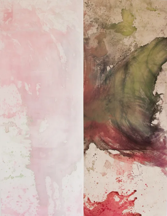 Chance Painting 2. Ink and Acrylic on Canvas. 2014. 54"x70"