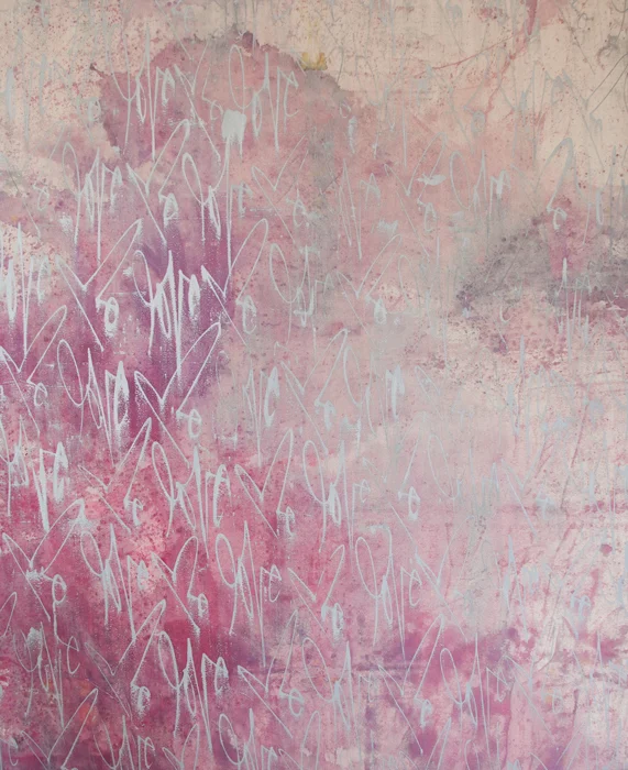 DYE SERIES 1. Mixed Media on Canvas. 2012. 60” x 73”