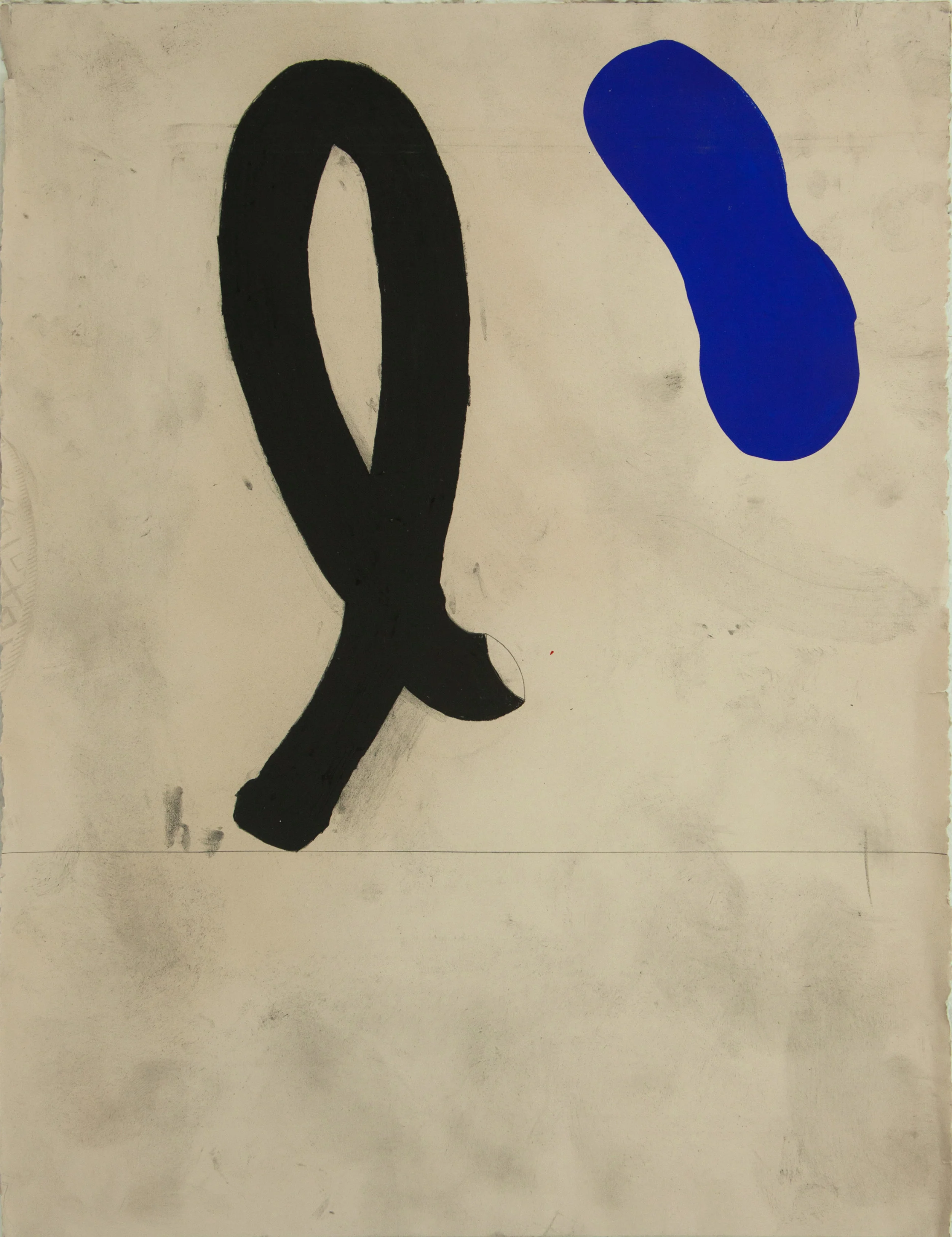 Study of Love Me, 2016 acrylic and charcoal on paper 30 x 22.5 inches