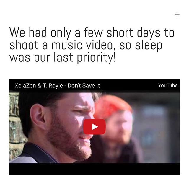 @belauxofficial (XelaZen) and T. Royle's music video is out! Check it here http://youtu.be/Y98P2Xap9gw and you can read about it here unmatchedimmersion.com/dont-save-it