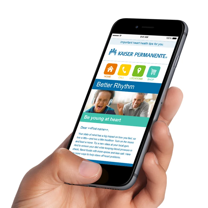 Kaiser Permenente - Mobile Email Campaign