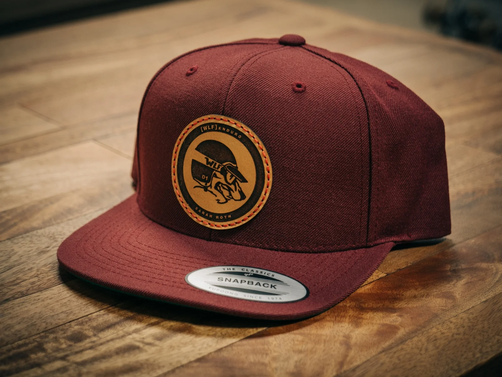 Custom leather engraved [WLF} Pro-files lid. The Masters Jacket of moto! 