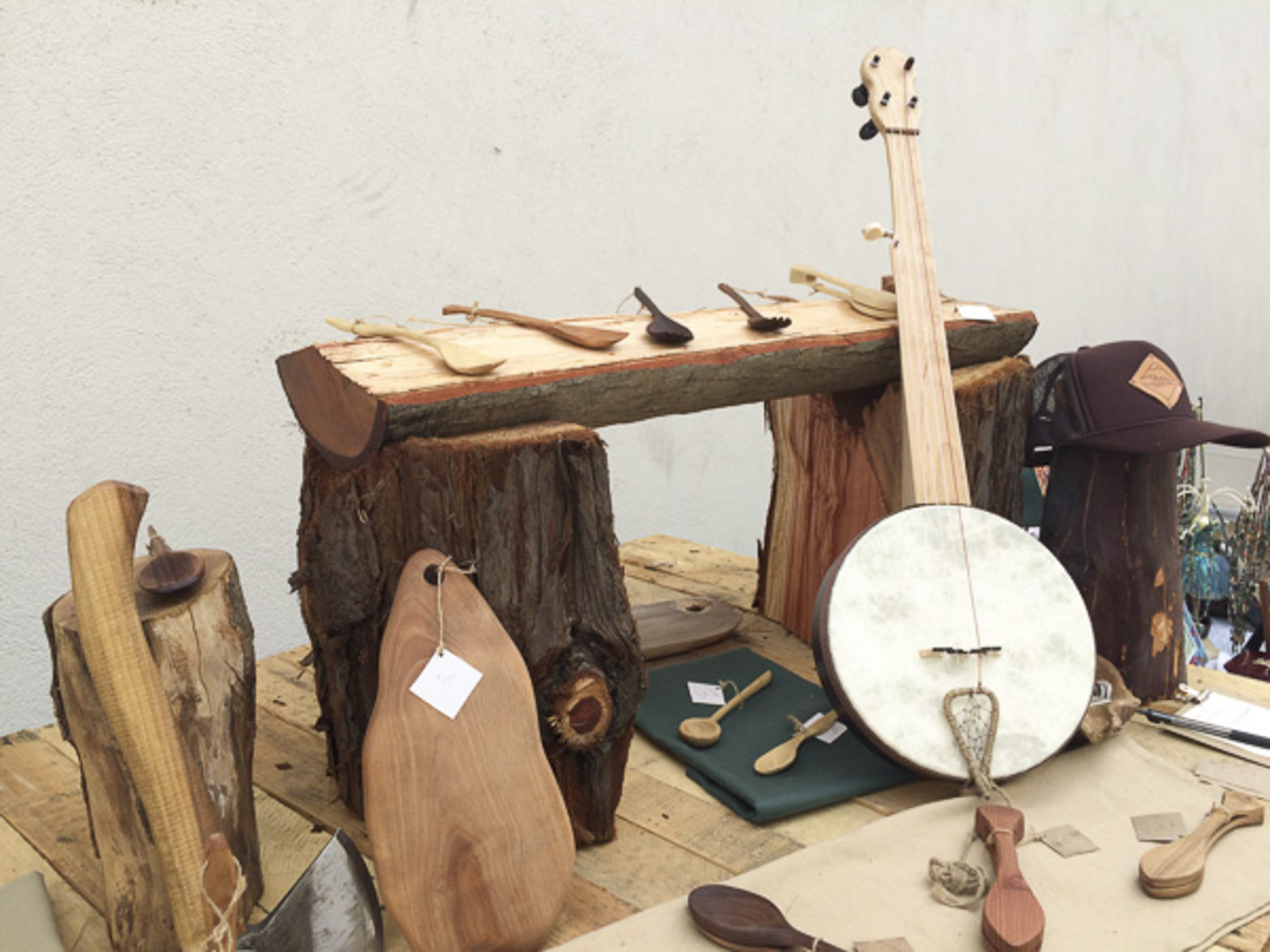 Hand Carved spoons for sale in the Santa Cruz Mountains