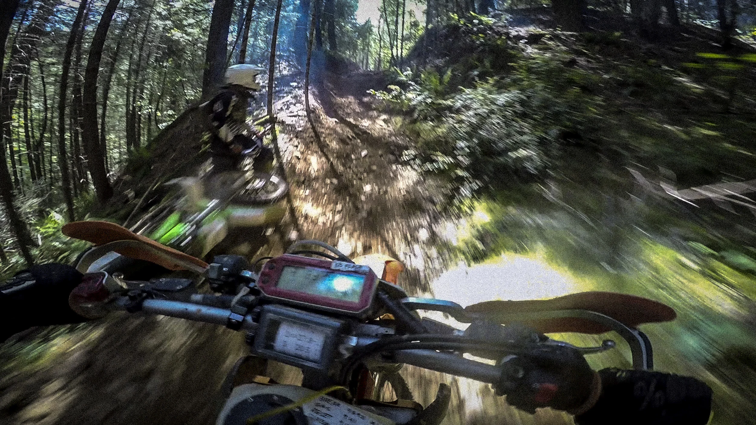 Racing Enduro out in Georgetown at the Fools Gold race