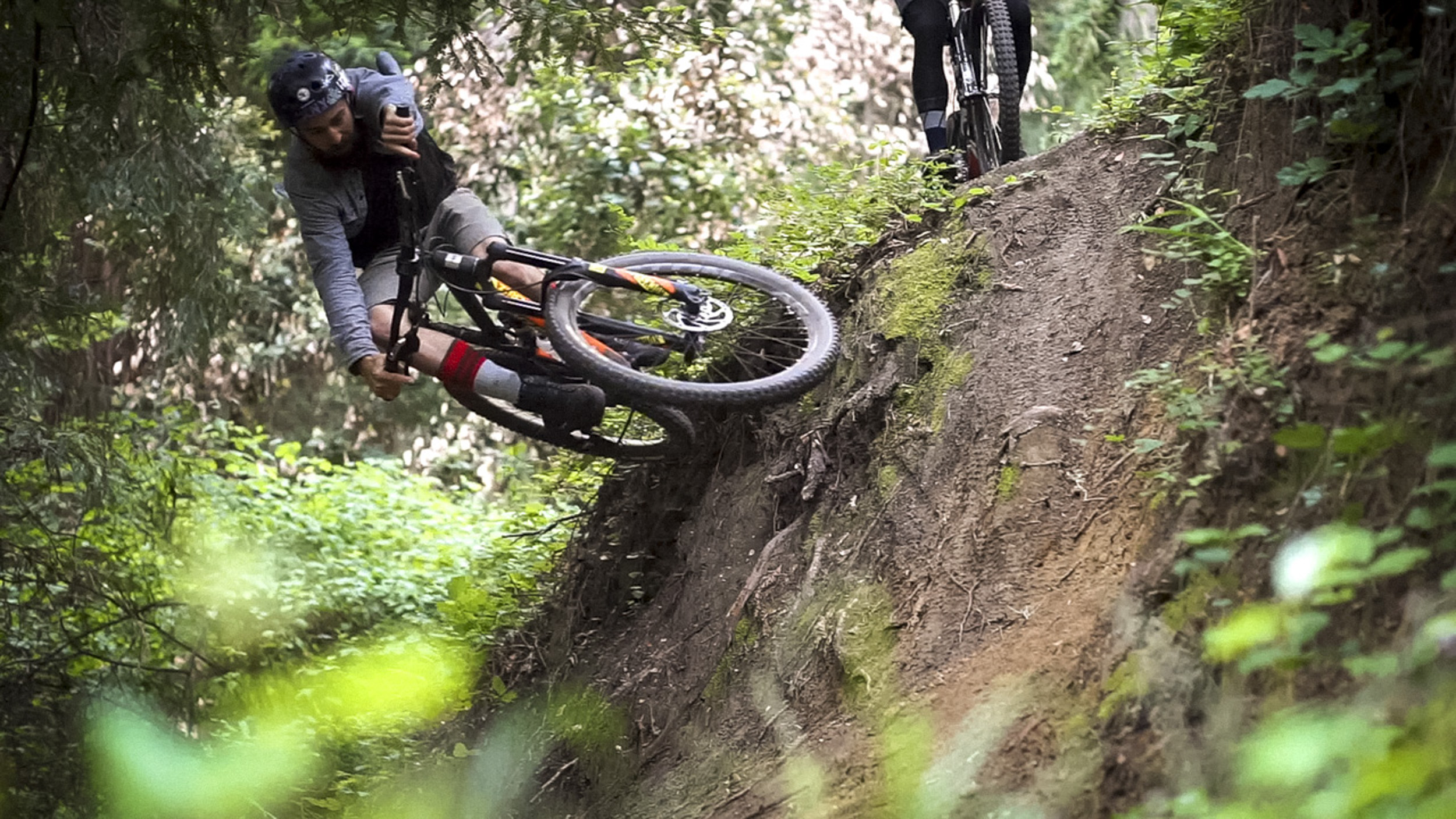 Airing berms on the squish bike