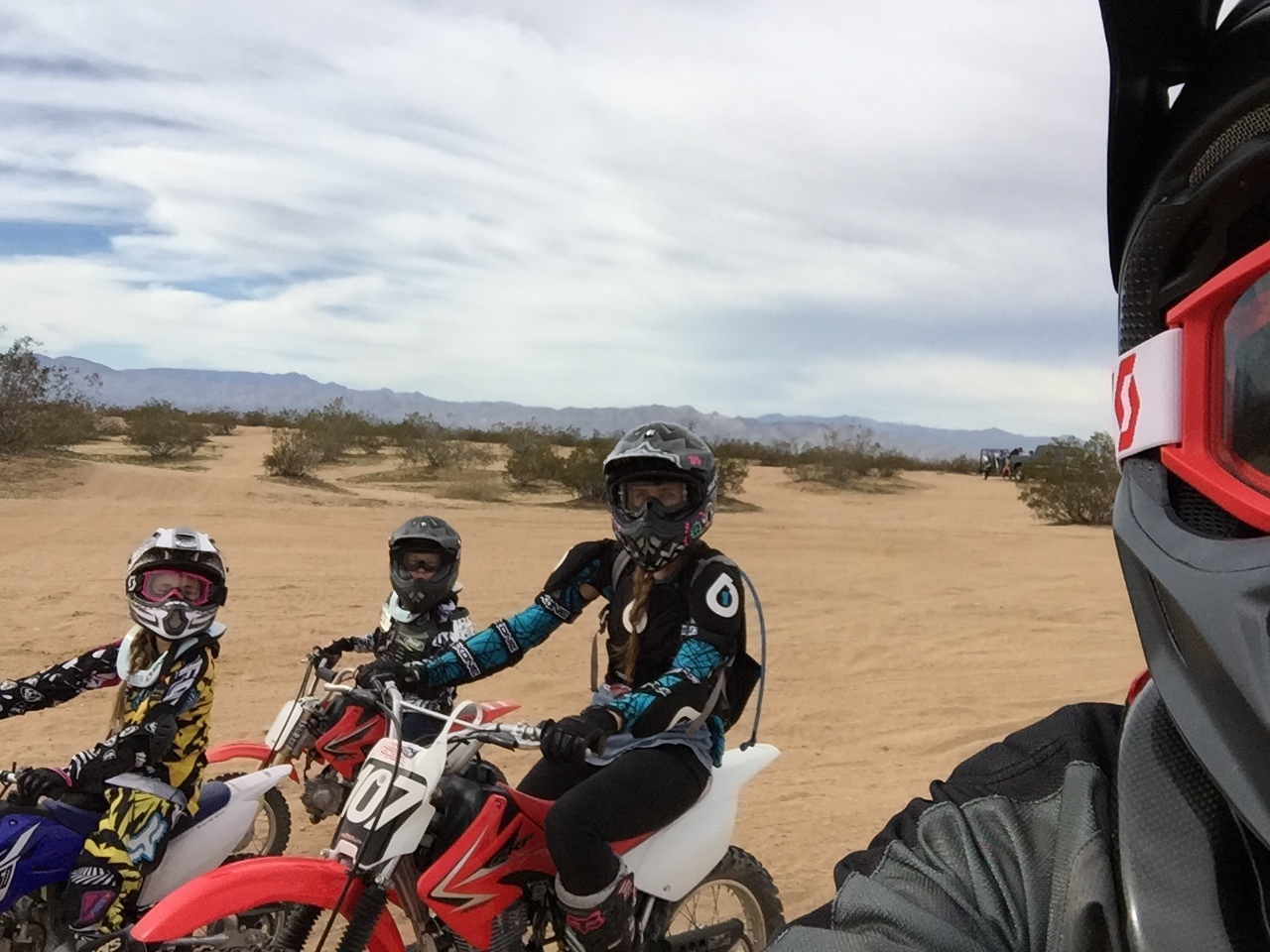 Dirt biking family