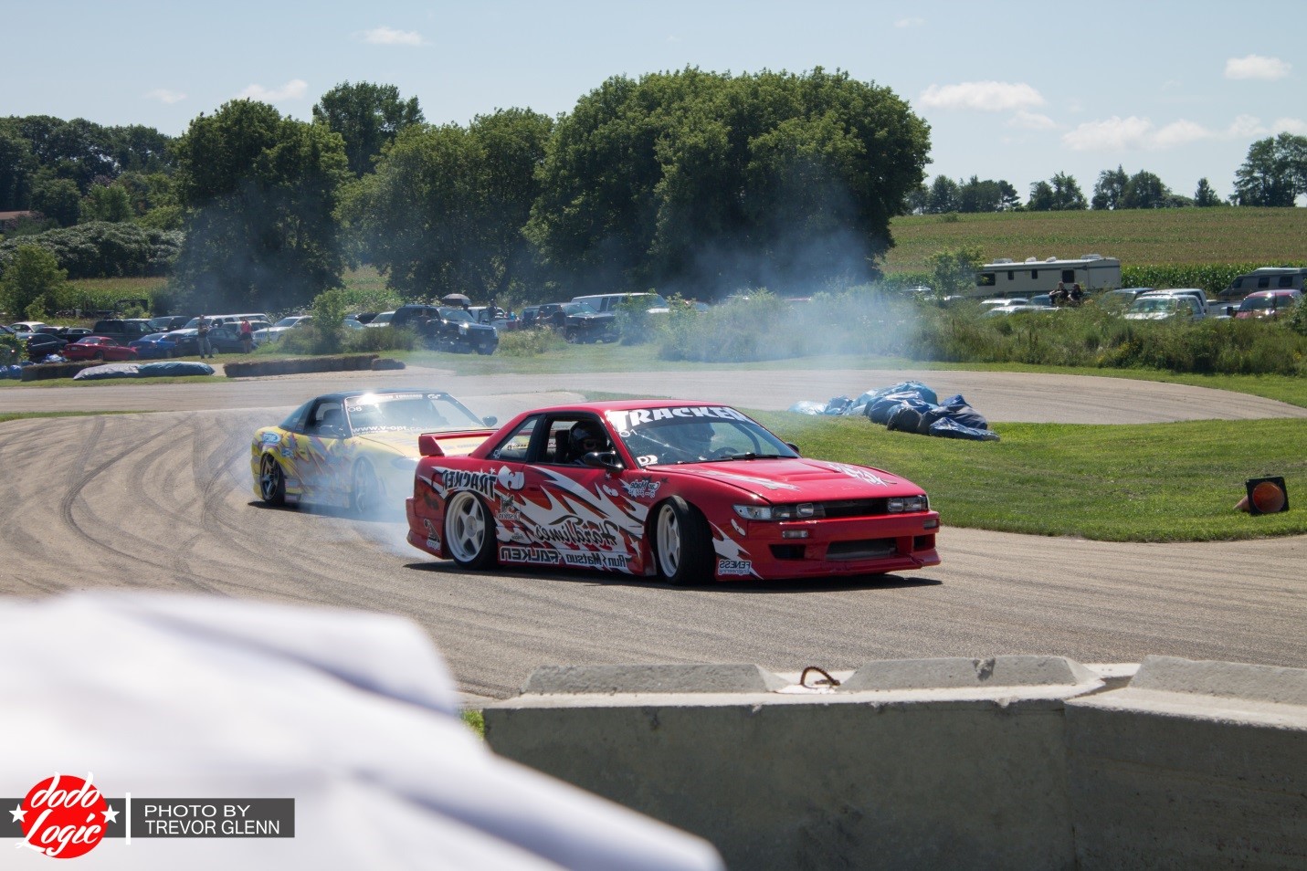 Once we made our way to the track, we watched Ben Mitch of Team Tracker and his teammate in the S13.5 make some passes. Ben’s coupe is an excellent example of a well-styled drift car. Stateside, in comparison to Japan, it’s not too common to see Regas on a drift car; paired with the subtle aero and the neutral colored livery, this car is just brilliant.
