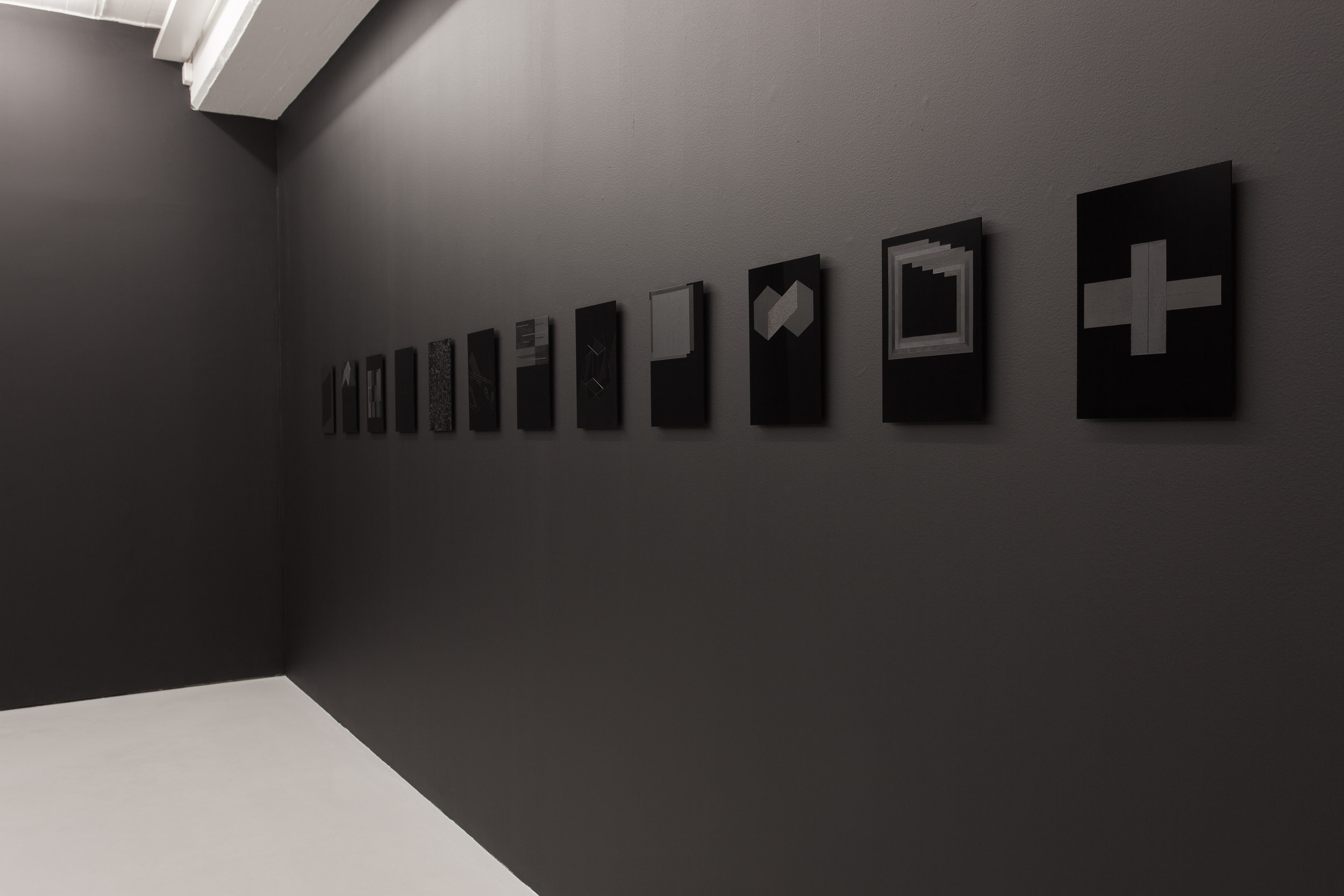   Black Letters ,installation view Elastic Gallery, Stockholm,2014 