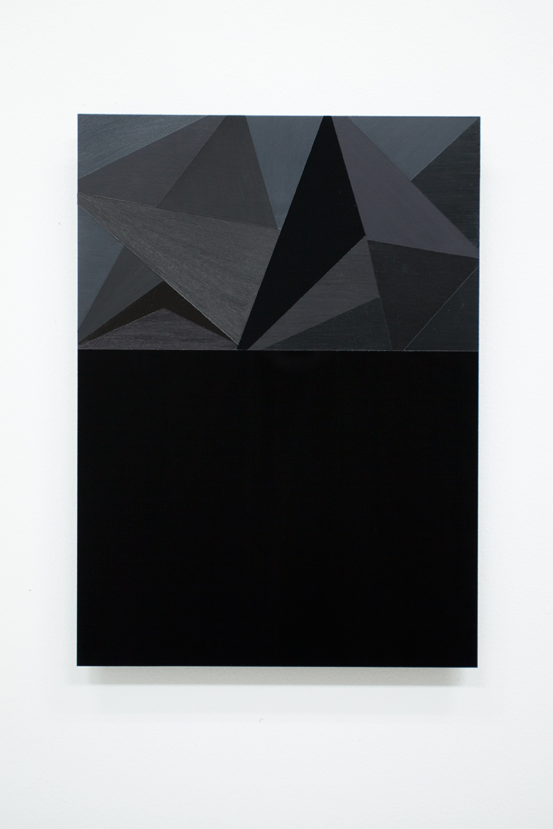   Black Letter #67 (to Elli Hemberg ) Acrylic on black perspex,&nbsp; 29,7 x 21 cm 2014 