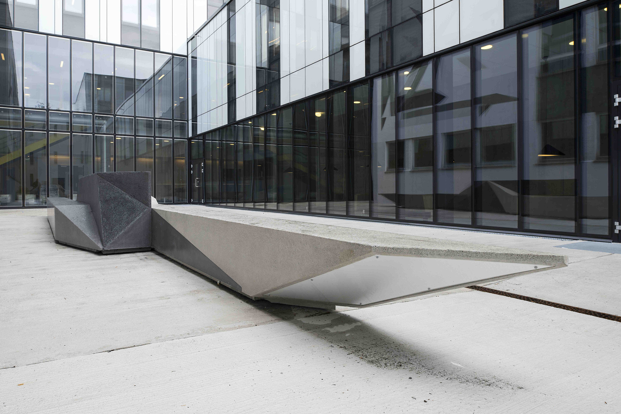   Unfolded Shape Drifter  Concrete sculpture 