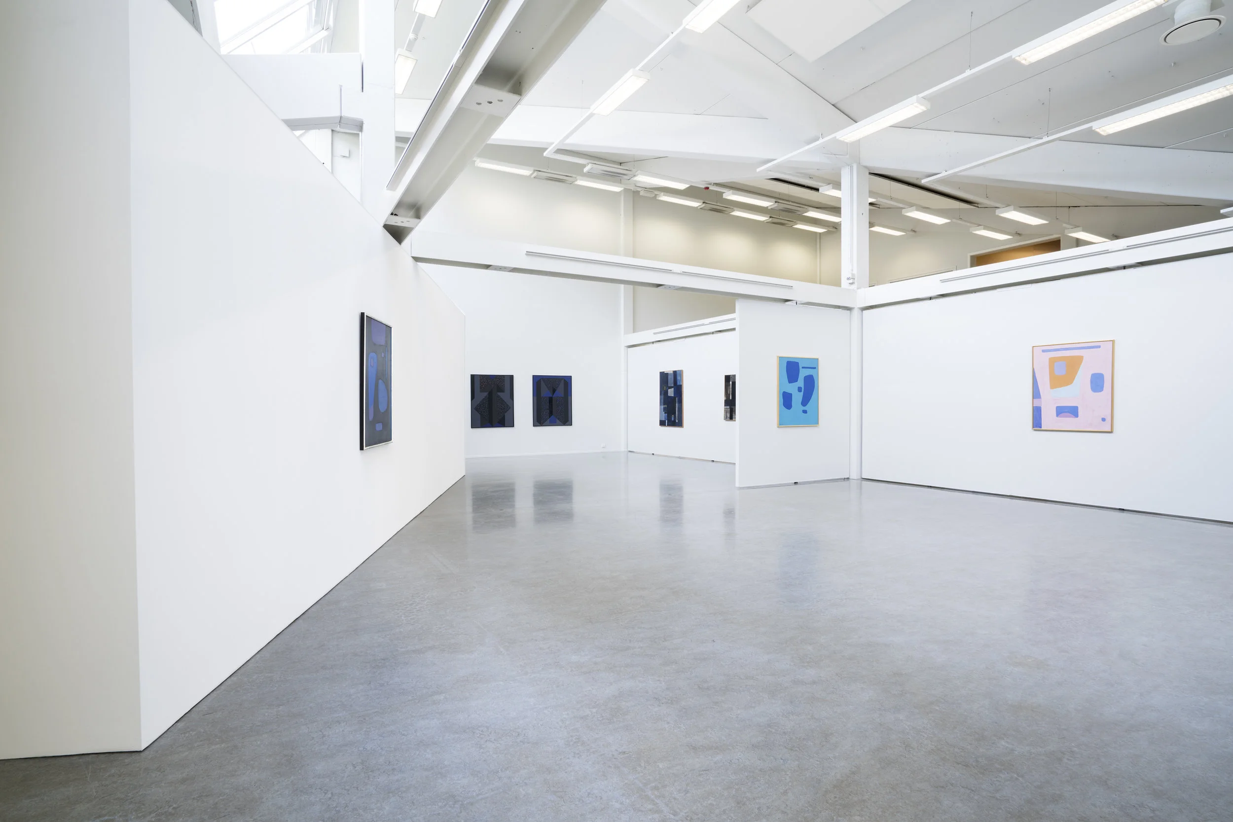 Installation view From left: Johs.Rian, Arve Hovig, Lars Tiller, Johs. Rian