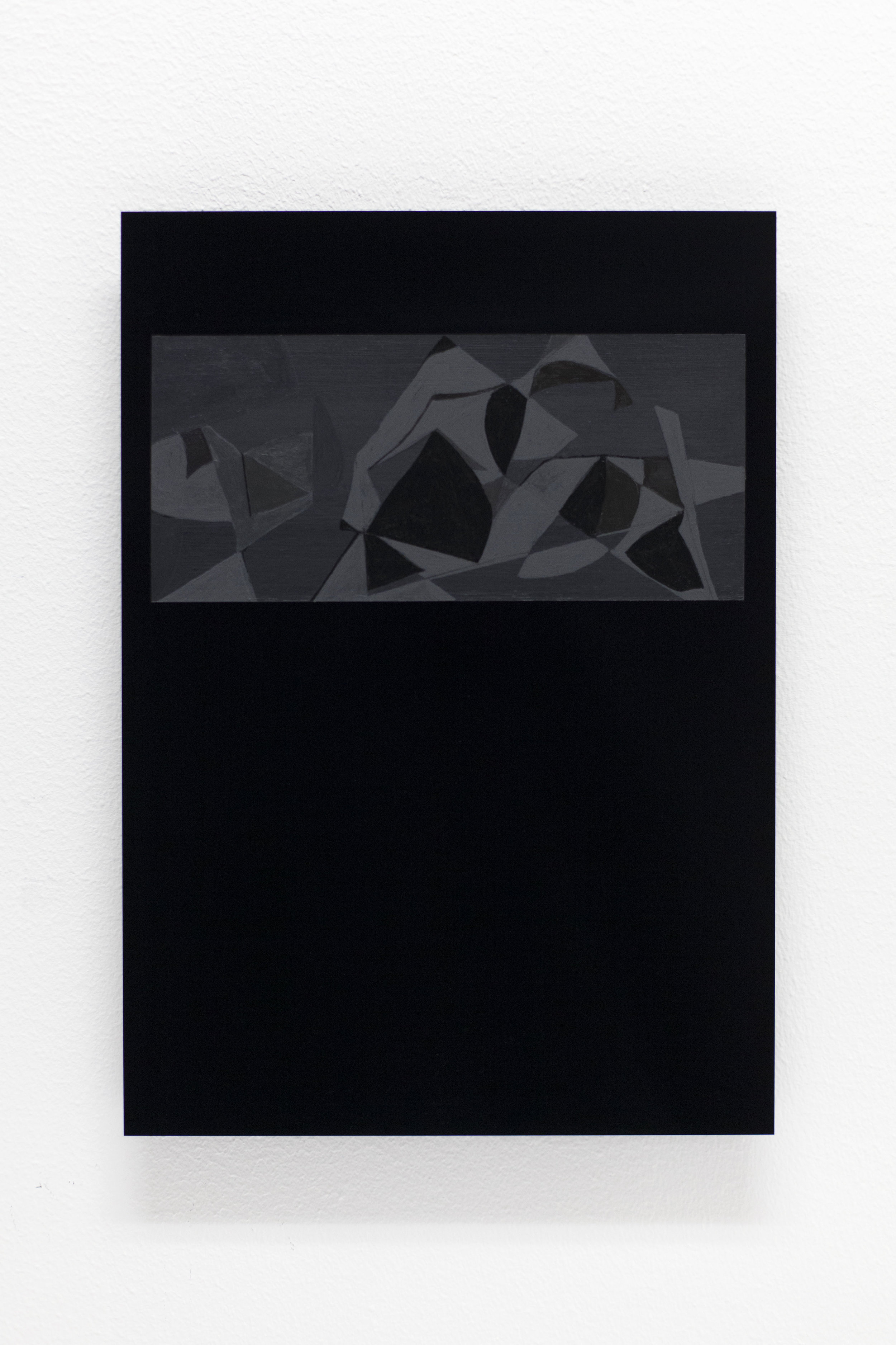 Black Letter nr.139 ( to Jakob Weidemann) Acrylic on black perspex 29,7 x 21 cm