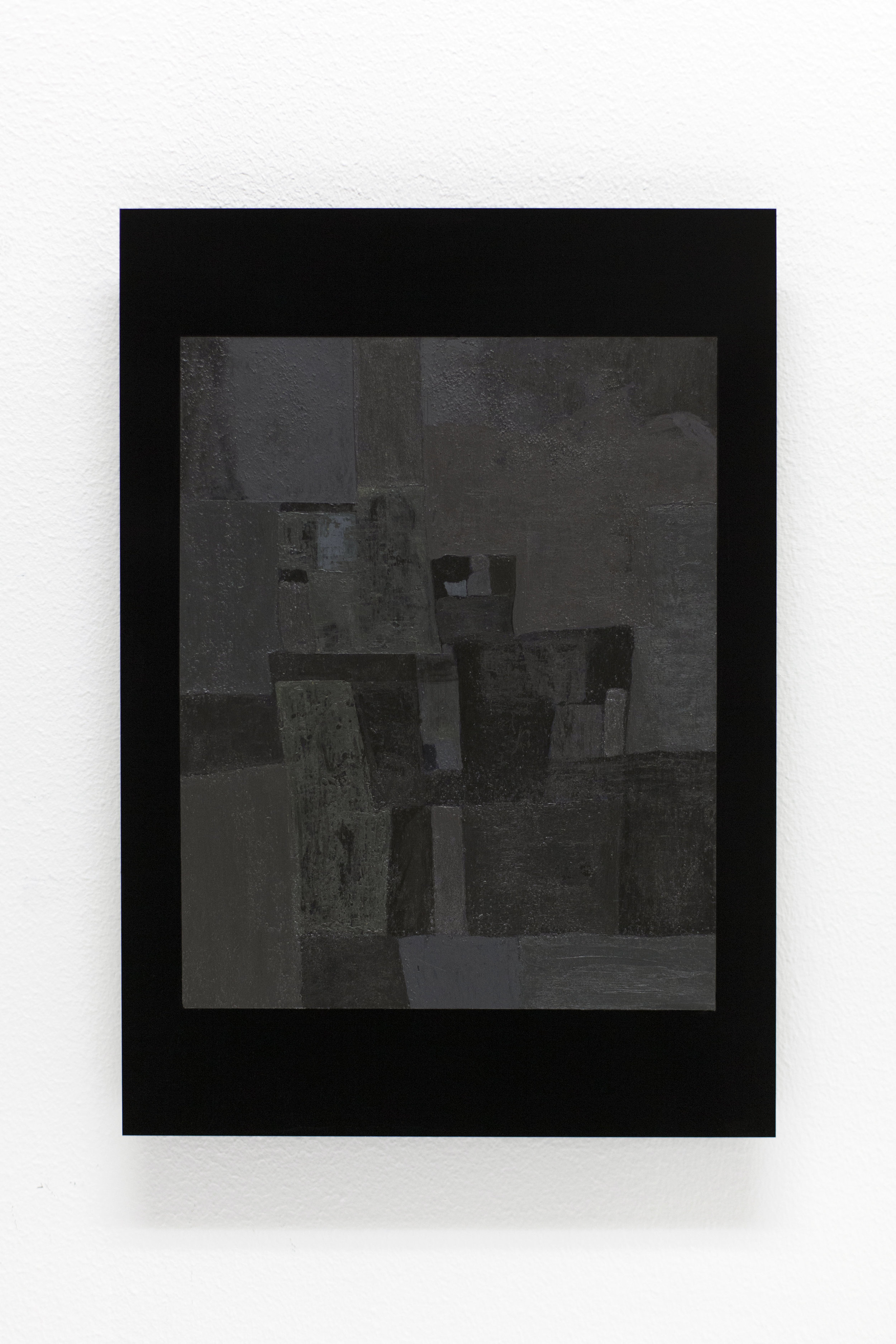 Black Letter nr.135 ( to Roar Wold ) Acrylic on black perspex 29,7 x 21 cm