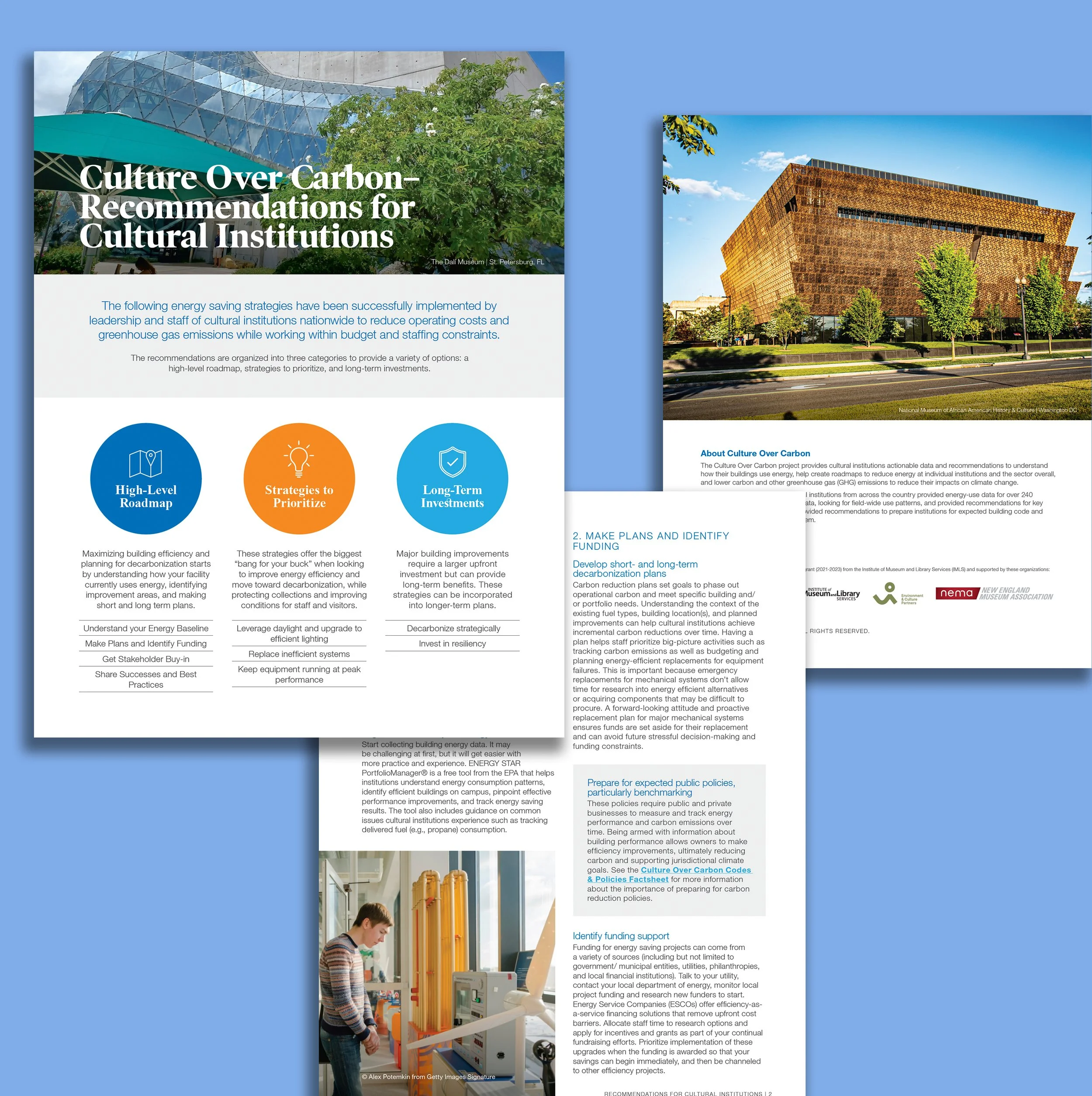  Digital flyer promoting Culture Over Carbon museum recommendations 