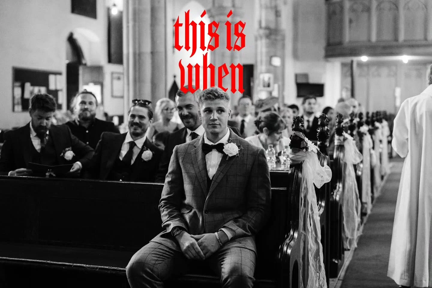 There&rsquo;s nothing better than the moment a groom completely loses it at the top of the aisle.
Right before the bride walks out, everything else disappears. The room goes quiet, the weight of the moment hits, and the tears just come.

Men get told