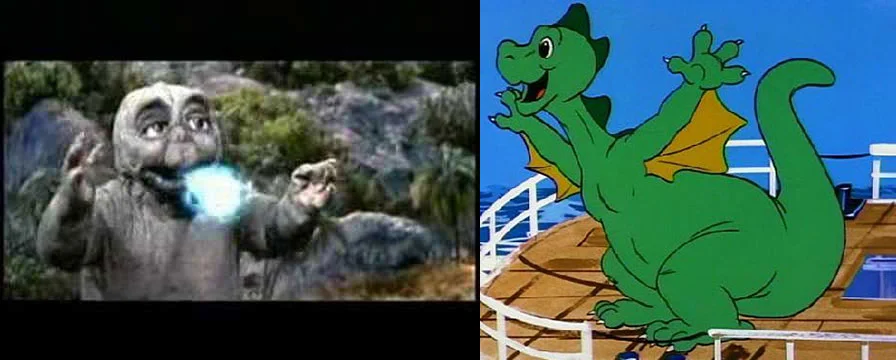 L to R: Minilla and Godzooky.