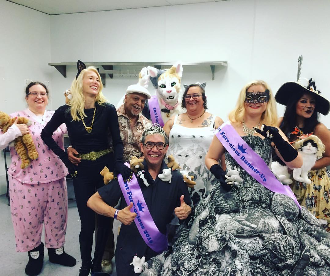Furr-ocious Fashion Face-off contestants. Photo courtesy Amy Raasch.