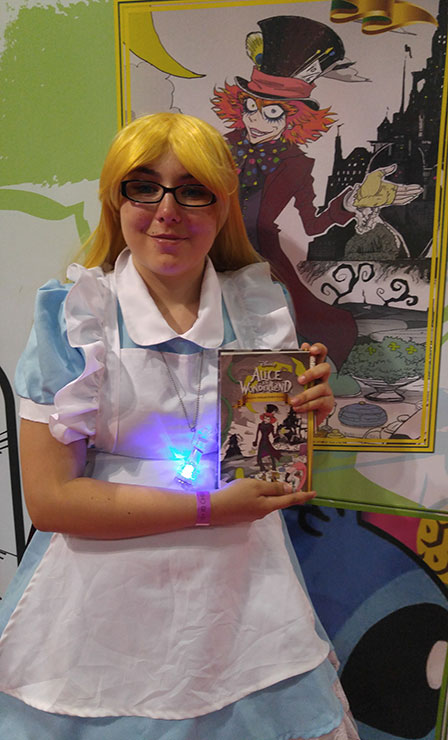 Alice loves her manga.