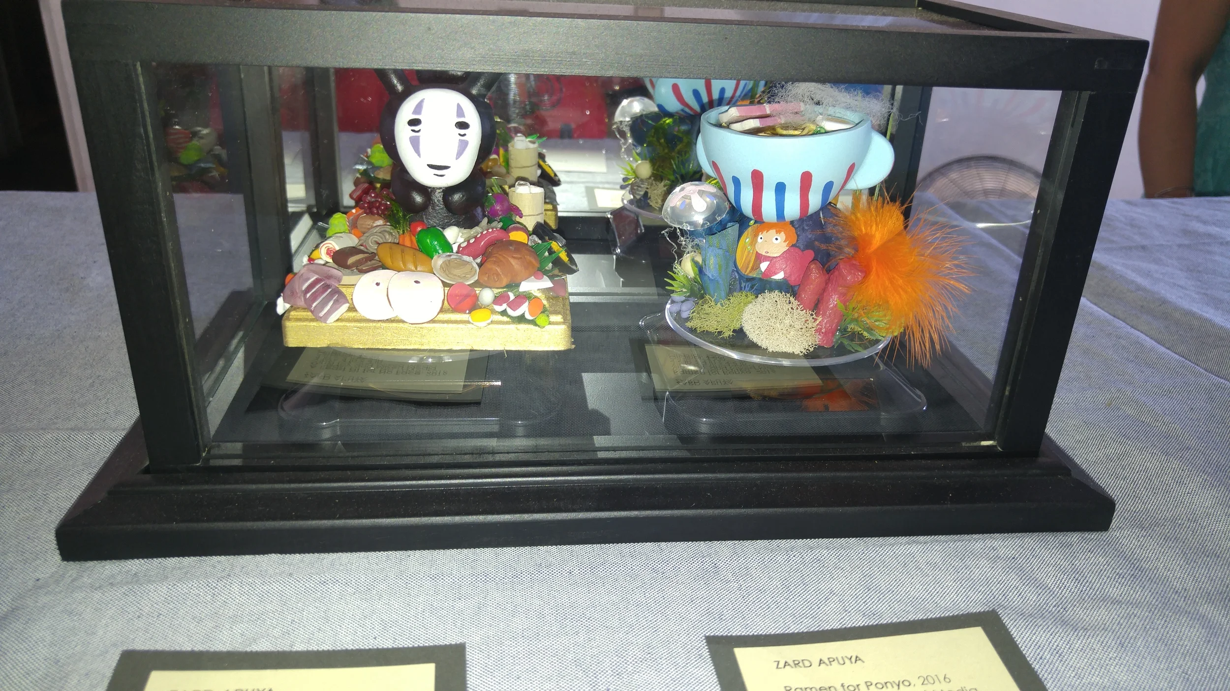 It wasn't just drawings and paintings, painstaking miniatures were also on display.