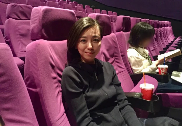 MP Saito at the movies with her daughter.