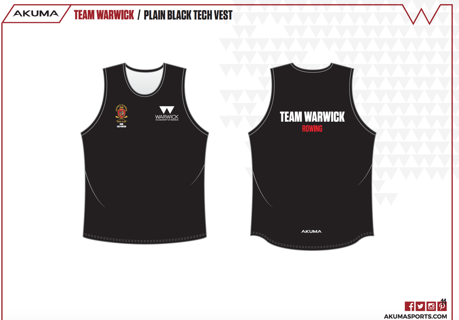 Akuma Store — University of Warwick Boat Club