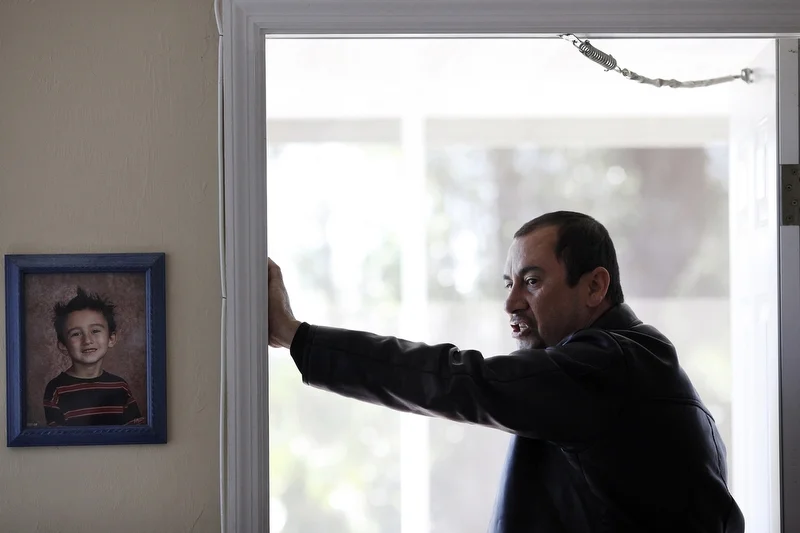 Jose “Tito” Arbelo decompresses in Lehigh Acres, Fla., on January 17, 2014 after an argument with his ex-wife Maria Maldonado about his absence in the life of their son, Ethan Arbelo, after he was diagnosed with cancer. Tito surrendered full custody
