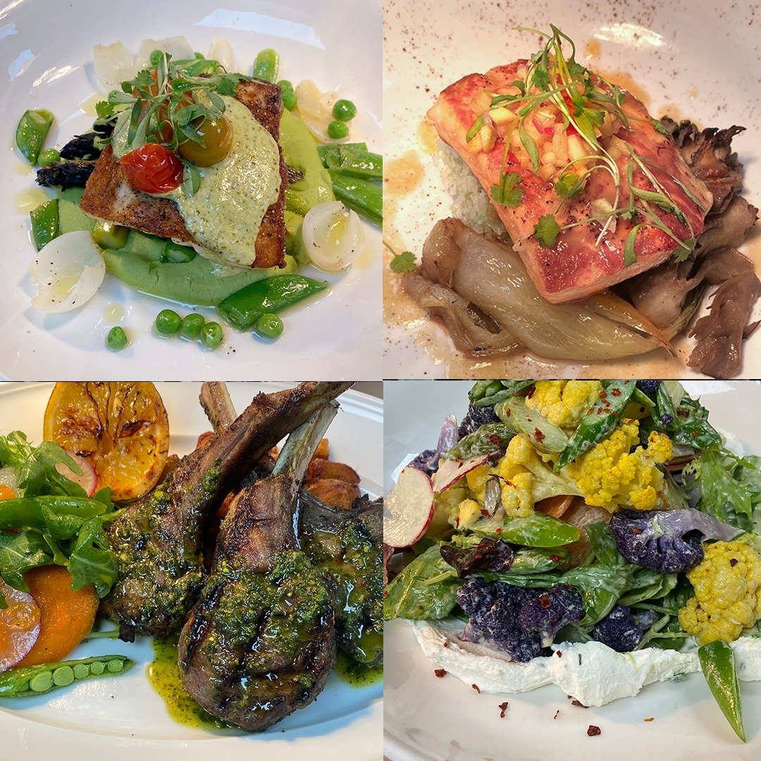 Delicious Dishes at the Beach Chalet!
Spring Halibut, Kind Salmon, Grilled Lamb Chops, Spring Green Goddess Salad.
Let's Dine!

#newdishes #oceanbeach #sf  #BeachChalet #FoodieFinds #OceanView #SFDining #FoodieLife #BeachEats #PacificCoast #SFEats