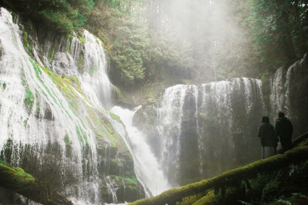 Panther Creek Falls, PNW Waterfall Engagement Session