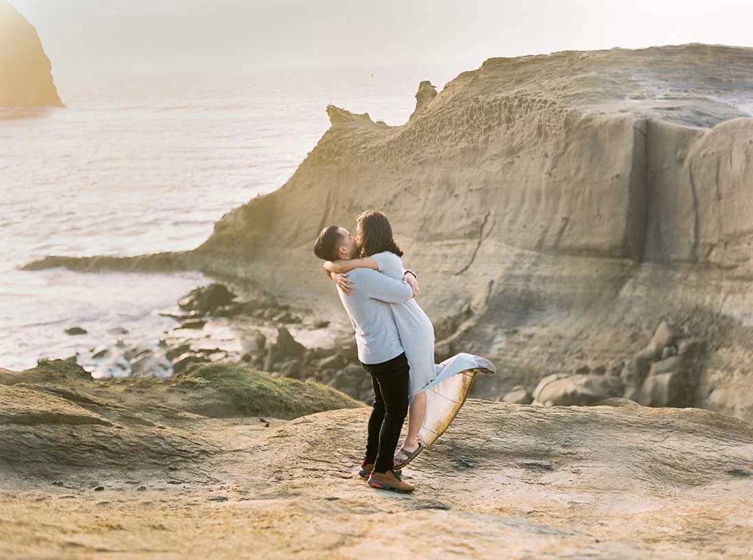 Oregon Coast Engagement Session by Outlive Creative