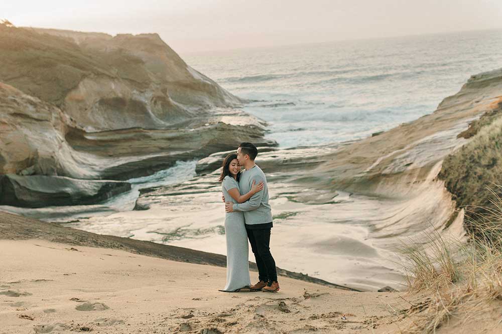 Cape Kiwanda Engagement Photos by Outlive Creative